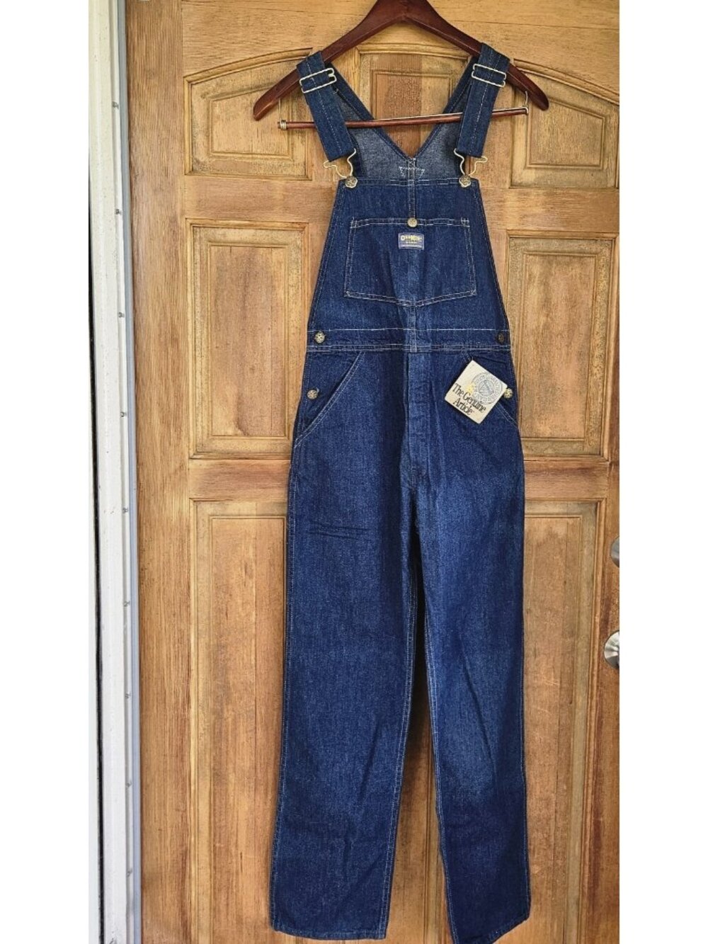 Vintage Oshkosh Adult Womens Size 29x30 Vintage Denim Overalls Nwt Made In Usa